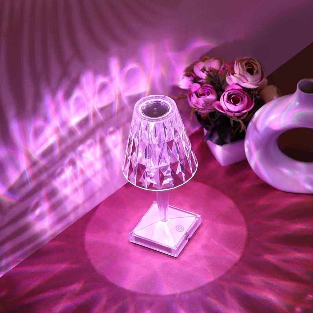 Maxclass Rose Crystal Touch Lamp,RGB Touching Lamp - Image 4